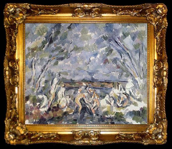 framed  Paul Cezanne Badende, ta009-2